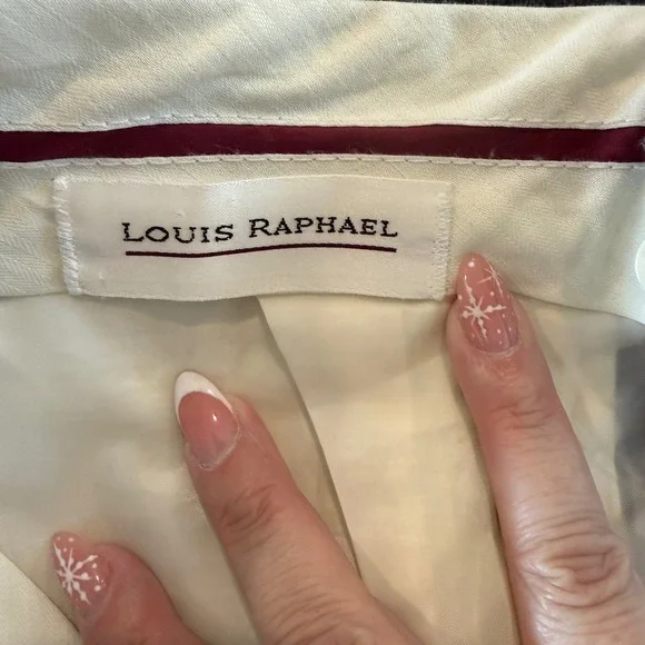 Louis Raphael Men's 100% Wool Gray Dress Pants Size 34x30 - Picture 3 of 5